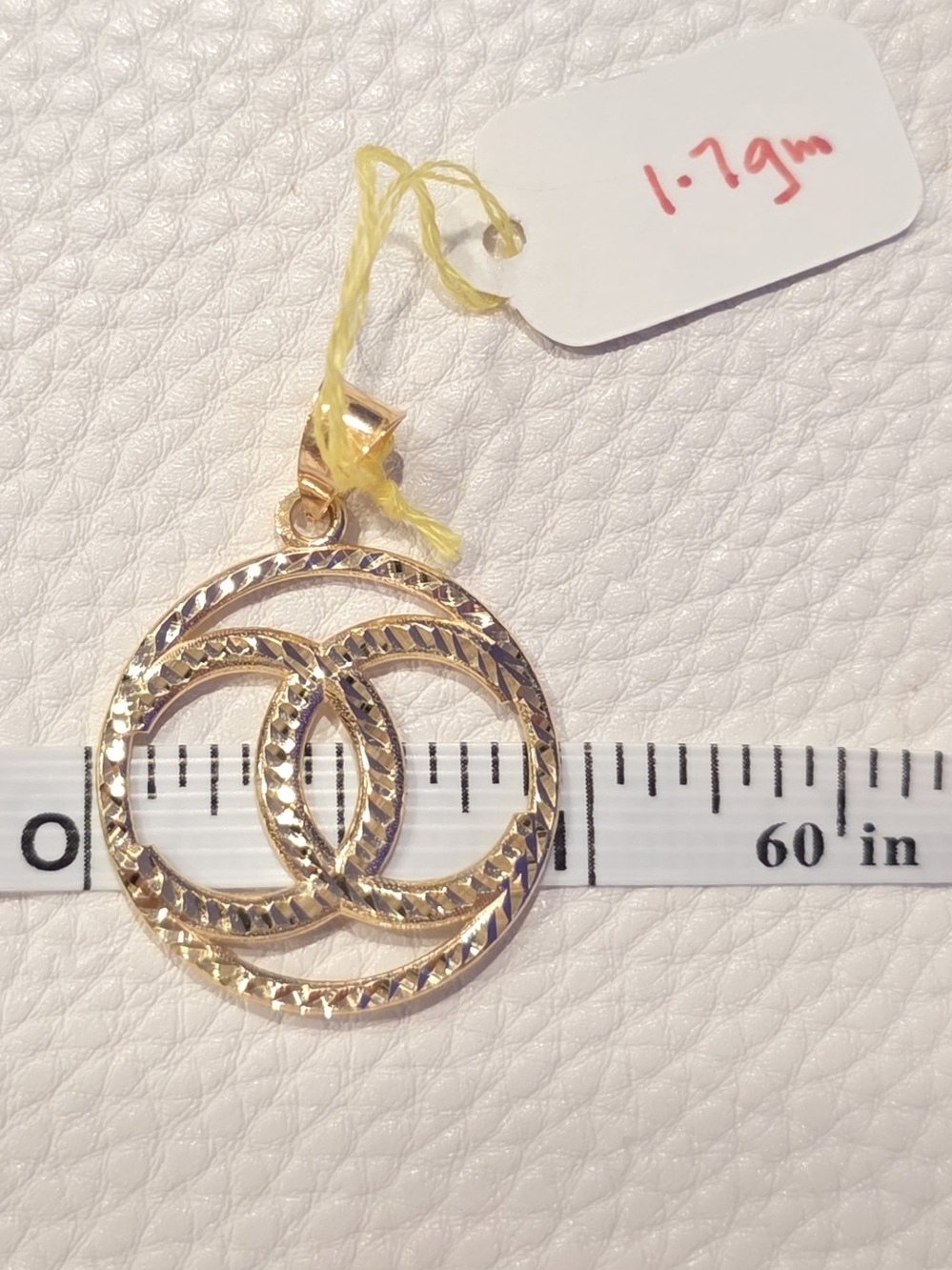 🎀18K Gold Interlocking Circle Pendant Charm🎀